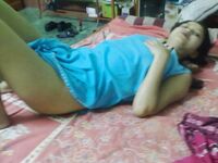 Indian wife changes attire while pleasuring her husband on bed POV style