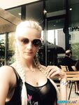 Blonde girl from Czechoslovakia Zdenka takes non nude self shots