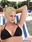 Blonde girl from Czechoslovakia Zdenka takes non nude self shots