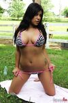 Dark haired female Briana Lee covers herself in anal for solo anal games