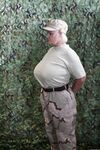 Hot military granny Lacey Starr shows her big tits & gets rammed by a soldier