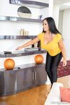 39yo mom Sybil Stallone exposes her big tits and ass before fucking a tiny guy