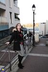 Mature French lady with a hot ass rides atop a cock with her glasses on