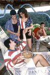 Patriotic April Summer gets banged in outdoor orgy in vintage 4th celebration