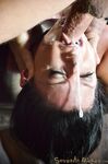 Blindfolded hot MILF India Summer force fed black cock in interracial bondage