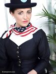Hot air hostess strips down to her exotic stockings and red panties at work