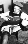 Schoolgirls from another era expose and even toy their natural pussies