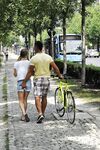 Blonde girl eats a banana in public before blowing her boyfriend at home