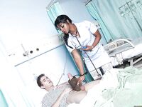 Ebony MILF in nurse uniform Jasmine Webb gets fucked by a monstrous cock
