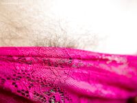 Amateur glasses laden chick Nora spreads her hairy vagina outdoors