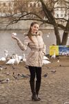 Teen in pantyhose Lenka Samkova unveils her tight butt and long legs