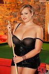 BBW Sara Willis releasing large all natural tits from black dress