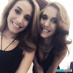 Twin girls takes self shots while clothed and in lingerie