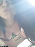 Bespectacled amateur lassie Freckles 18 fingers her orgasmic pussy
