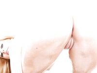 Sophie Dee slipping off her bikini and exposing her oiled up ass
