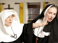 Mature nun Nina Hartley turns Mona Wales into a full blown lesbian