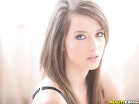 Adorable brunette babe Malena Morgan showcasing her flawless curves