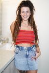 Amateur girl Indica Flowers exposes her tits and ass while in the bathroom