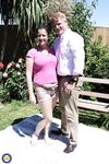 Big boobed amateur Eva Jayne gets banged on a blanket in the garden