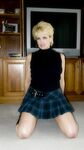 Amateur housewife bares round tits and gets on her knees for POV blowy