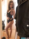 Hot solo girl takes mirror selfies to add to her dating profile