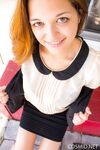 Amateur model with red hair Tessa Fowler uncups big naturals as she gets naked