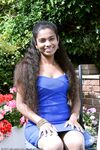Sexy desi Alishaaa Mae peels outdoors to spread hairy pussy in sheer stockings