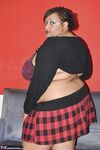 SSBBBW Curvybunnyb reaches around her fat belly to pet her vagina