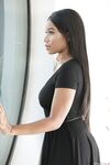 Stunning pornstar Jenna Foxx flashes bubble butt in hot upskirt & gets naked