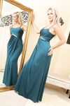 Blonde princess Paige F strips and poses in pantyhose in front of the mirror