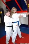 Martial arts workout ends up with sex with famous busty milf