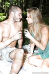 Busty teen enjoys passionate anal fucking in the forest