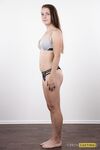 18 year old first timer stands naked after her dress and lingerie is removed