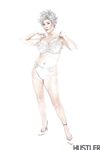 Granny pornstar Darla Crane stripping down to bra and underwear
