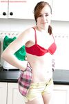 18 year old amateur cutie Jemma M undresses to show off small teen tits