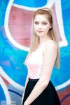Fair skinned amateur Margarita shows her tits and twat in front of graffiti