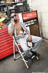 Petite blonde Angel Smalls takes on garage full of BBB in intense gangbang