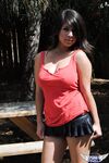 Latina with perfect natural tits Layla Rose getting dirty in public