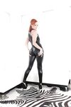 Big ass reedhead latex loving babe Audrey showing her big titties