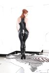 Big ass reedhead latex loving babe Audrey showing her big titties