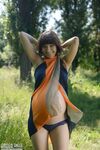 Redhead preggo Red Eva proudly shows off her sexy nipples and pussy outdoors