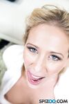 Blonde Cherie Deville flaunts big ass & tits before taking facial in POV BJ