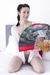 Tall American beauty Shirley Mo strips in a solo & shows her hairy body