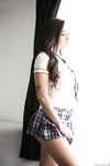 Alluring solo girl Karlee Grey reveals her nice melons as she undresses