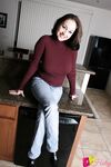 Amateur model Haley Crush releases her big natural boobs from her sweater