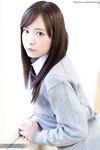Japanese schoolgirl pulls down her cotton underwear during upskirt action