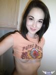 Young amateur girl takes selfies while exposing her small boobs and snatch