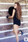 Tattooed slut Leanna Decker strips in public to flaunt her big tits & nice ass