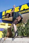 White American gf Aysha Thoen teases her bf in naughty clothing