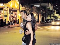 Hot Latina in a little black dress gets picked up for a one night stand